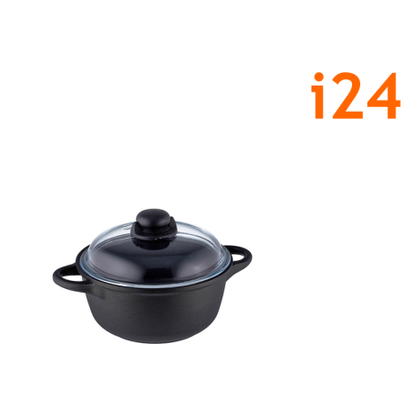 Cocotte 24 cm Induction + Couvercle en Pyrex