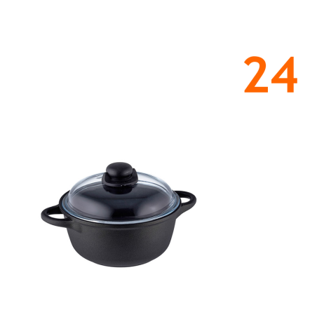 Cocotte 24 cm + Couvercle Pyrex